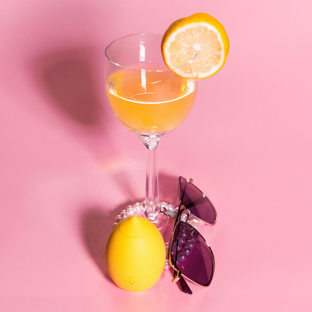 Compact lemon vibrator travel-ready design